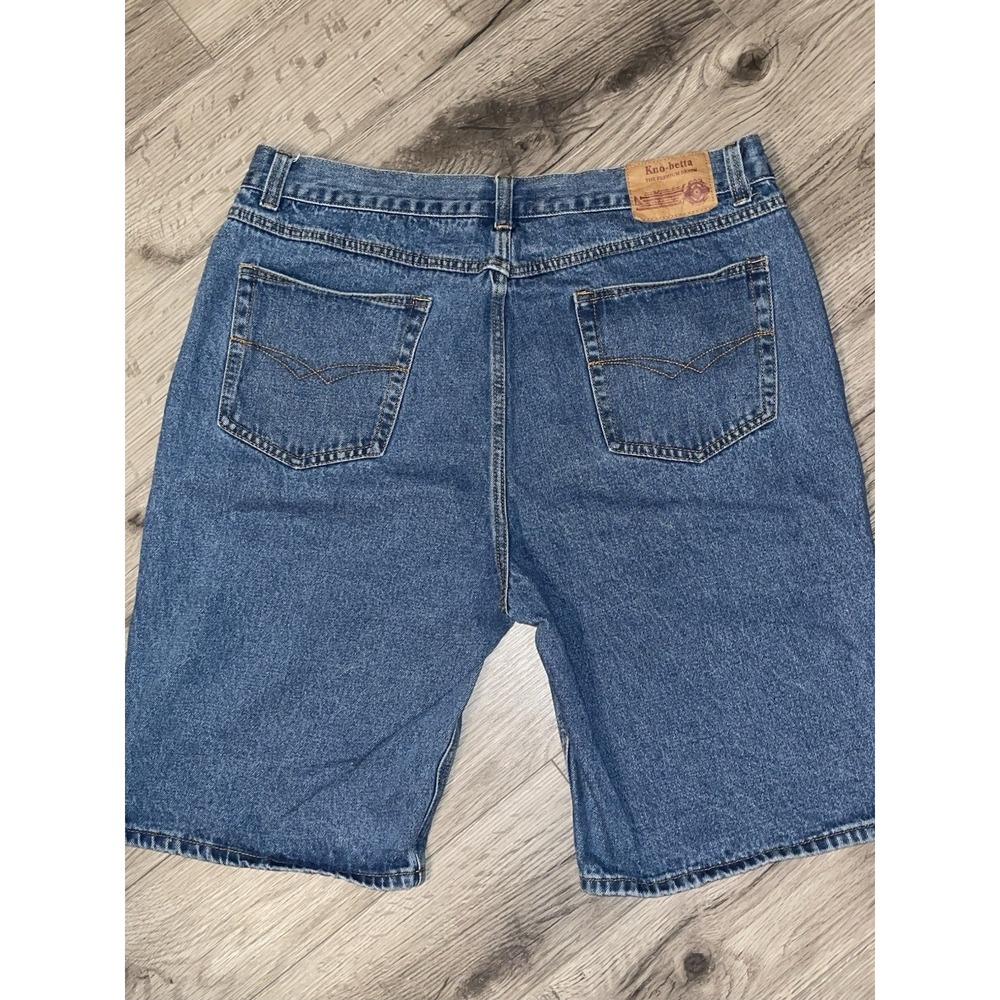 Vintage Kno Betta Men's Blue‎ Jean Shorts Classic USA Premium Denim Size 38